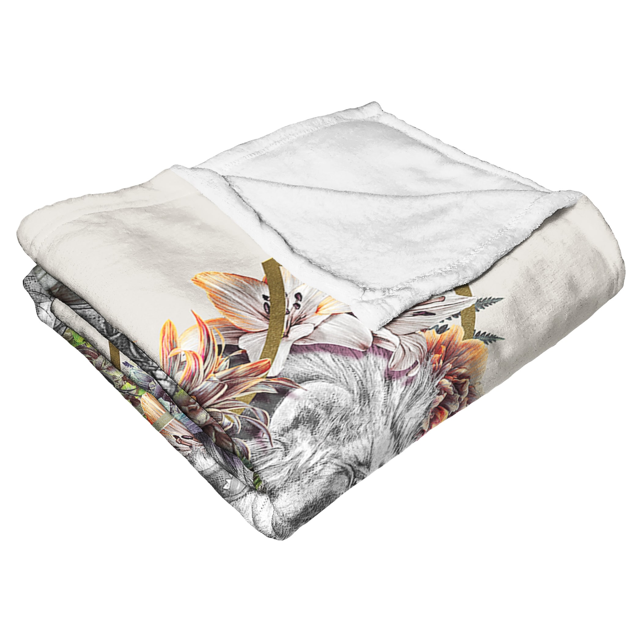 Warner Brothers Harry Potter Houses Together Silk Touch Throw Blanket 50x60 Off White