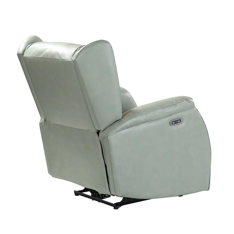 Eduardo Genuine Leather Power Recliner with USB Port Set of 2