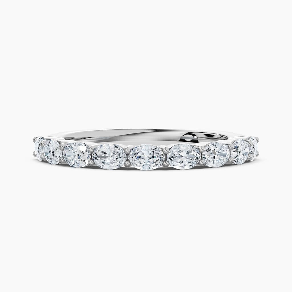 Auriya 14k Gold Oval East-West Lab Grown Diamond Half Eternity Band 0.90 - 3.75 ct. tw. (F-G, VS)