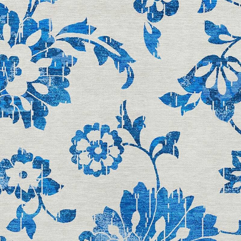 HomeRoots Floral Transitional Rectangle Outdoor Rug