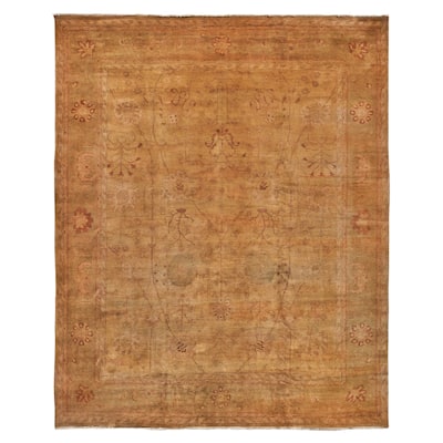 EXQUISITE RUGS ONE-OF-A-KIND Rare Agra Hand Knotted Camel Rug - 11'9"x14'4"