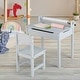 preview thumbnail 14 of 18, Costway Toddler Craft Table & Chair Set Kids Art Crafts Table - See Details
