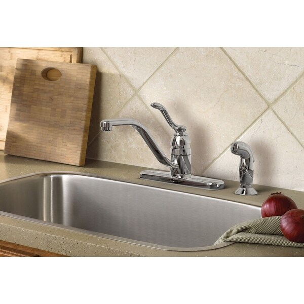 Shop Moen CA87528 Banbury One-Handle Low Arc Kitchen ...