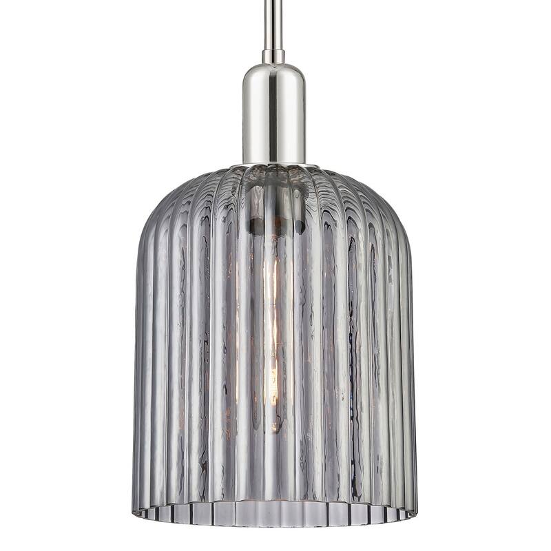 Innovations Lighting 716-1S-G559-8SM Bridal Veil 8" Wide Mini Pendant - Polished Nickel