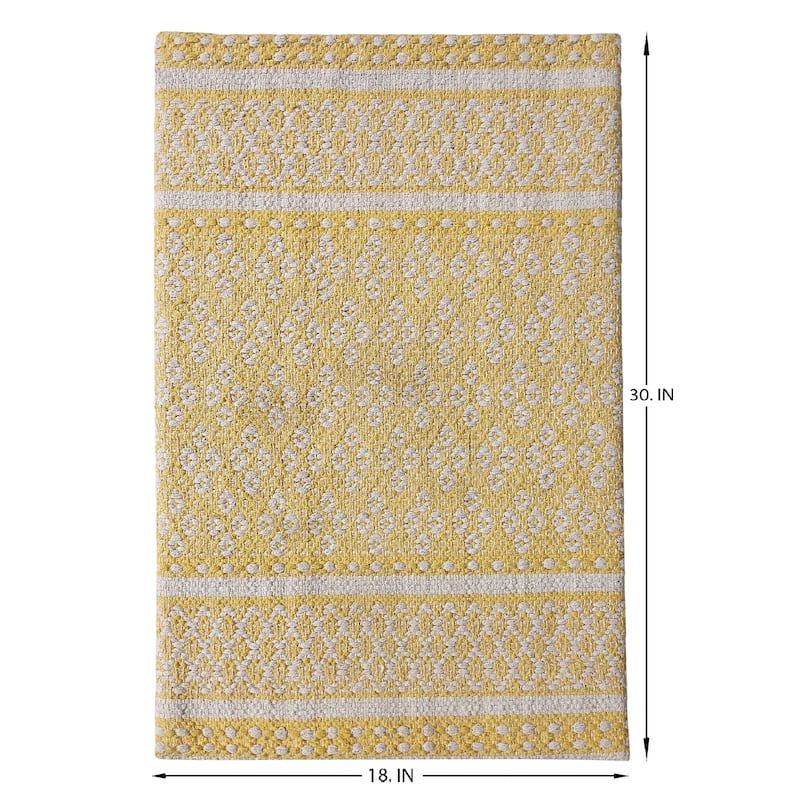 Anti-Fatigue Cotton Woven Cushioned Kitchen Mat Working Mat (18''x30'') - Experience Comfort and Style - 18''x30''