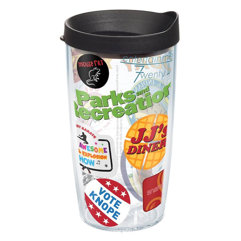 Tervis Parks and Recreation Mash Up Made in USA Double Walled Insulated Travel Tumbler, Classic - 16oz