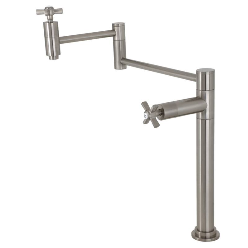 Kingston Brass KS870.ZX Millennium 3 GPM Traditional Single Hole Pot - Brushed Nickel