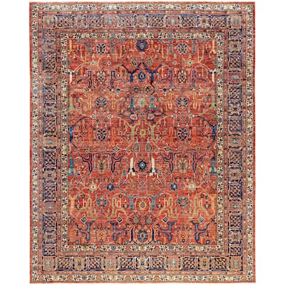 Serapi One-of-a-Kind Hand-Knotted Area Rug - Red - 8' 3" x 10' 0"