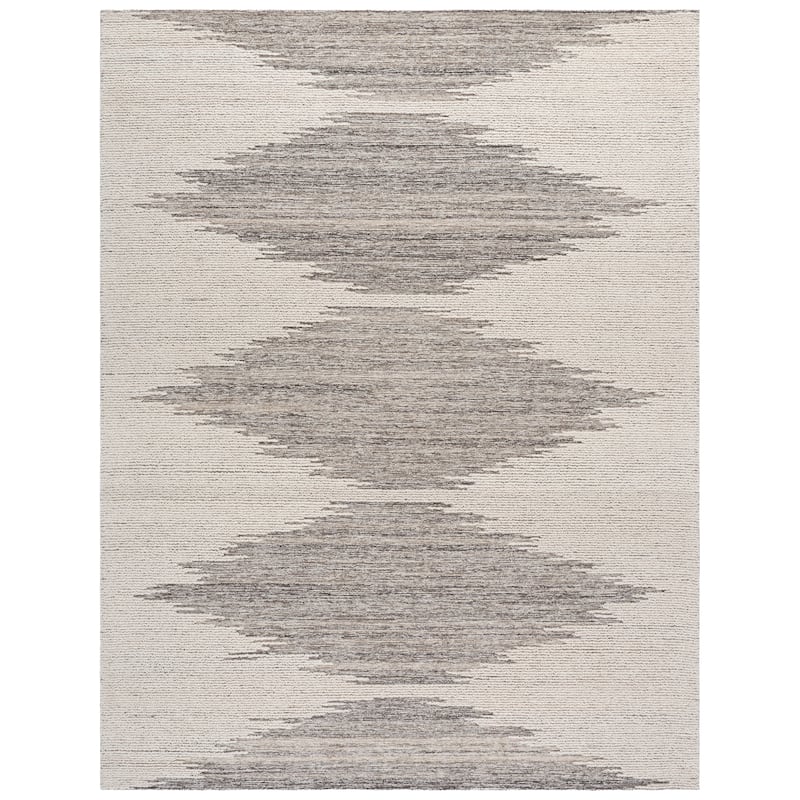 SAFAVIEH Handmade Abstract Ronnaug Wool Rug - 8' x 10' - Brown/Ivory