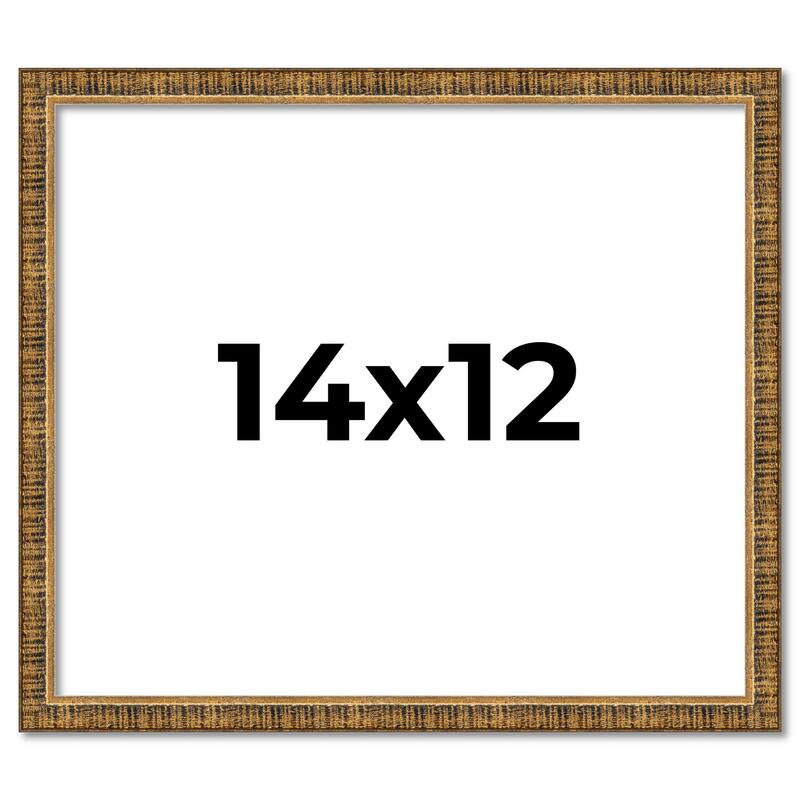 14x12 Frame Gold Kingsley Distressed Solid Wood Picture Frame Width