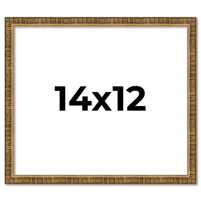 14x12 Frame Gold Solid Wood Picture Frame - Complete Modern Photo