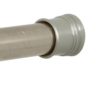 Zenith Adjustable 72-Inch Tension Shower Rod - Chrome, No-Drill Installation