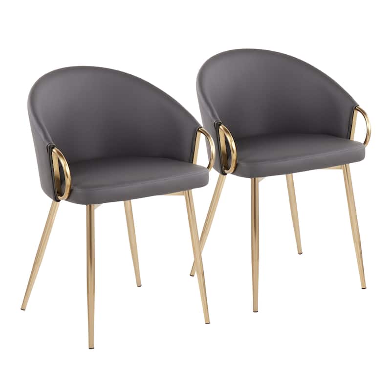 Silver Orchid Battista Upholstered Chair - Set of 2