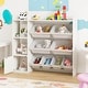 preview thumbnail 7 of 20, Costway Kids Toy Storage and Bookshelf, Wooden Bookcase with 4 Small - See Details