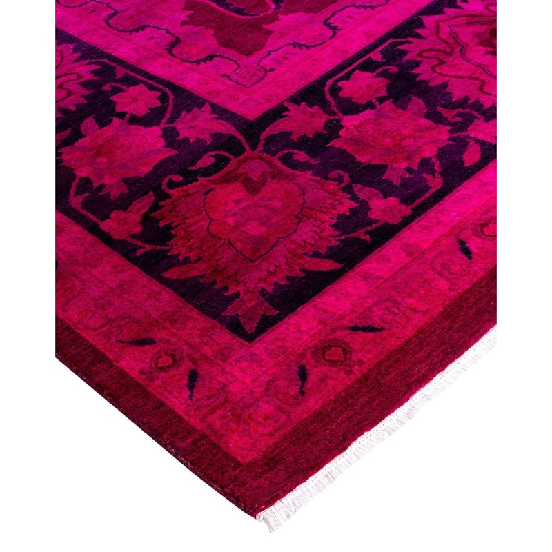 Fine Vibrance One-of-a-Kind Hand-Knotted Area Rug - Pink, 10' 2" x 13' 10" - 10' 2" x 13' 10"