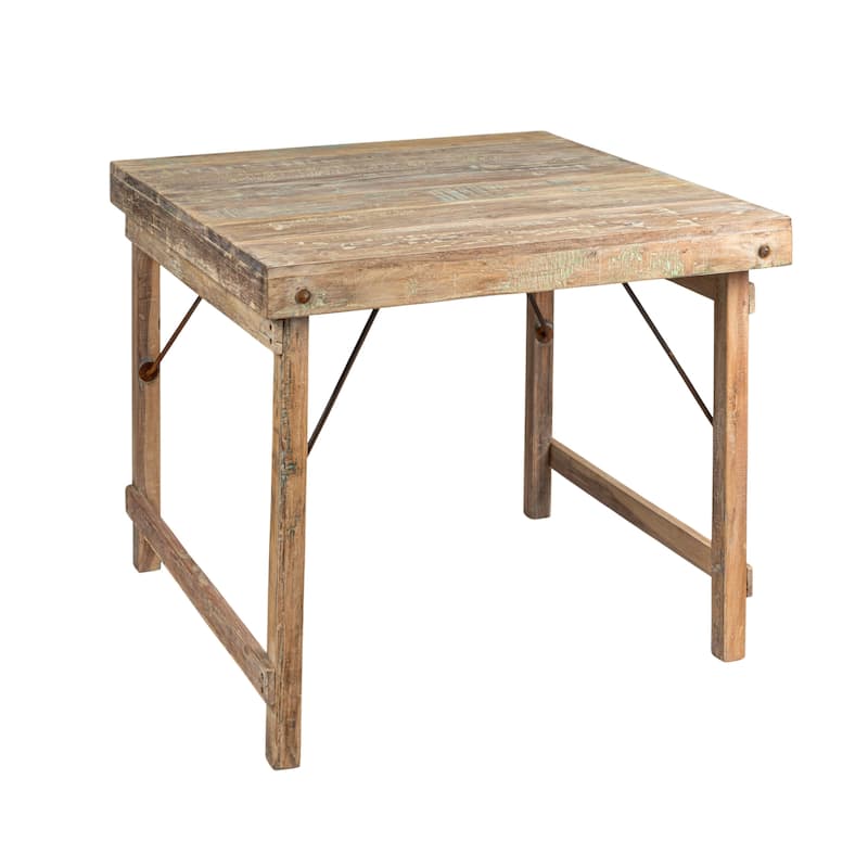 Reclaimed Wood Folding Table