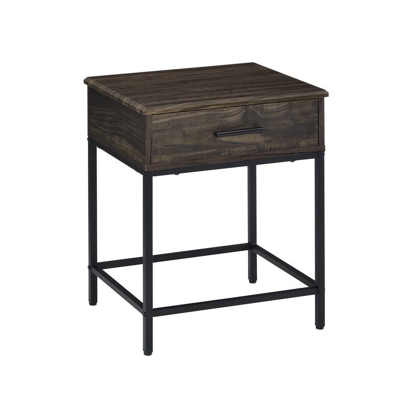 Modern Brown MDF Lift-Top Coffee and Tea Table Set, 2 Pieces