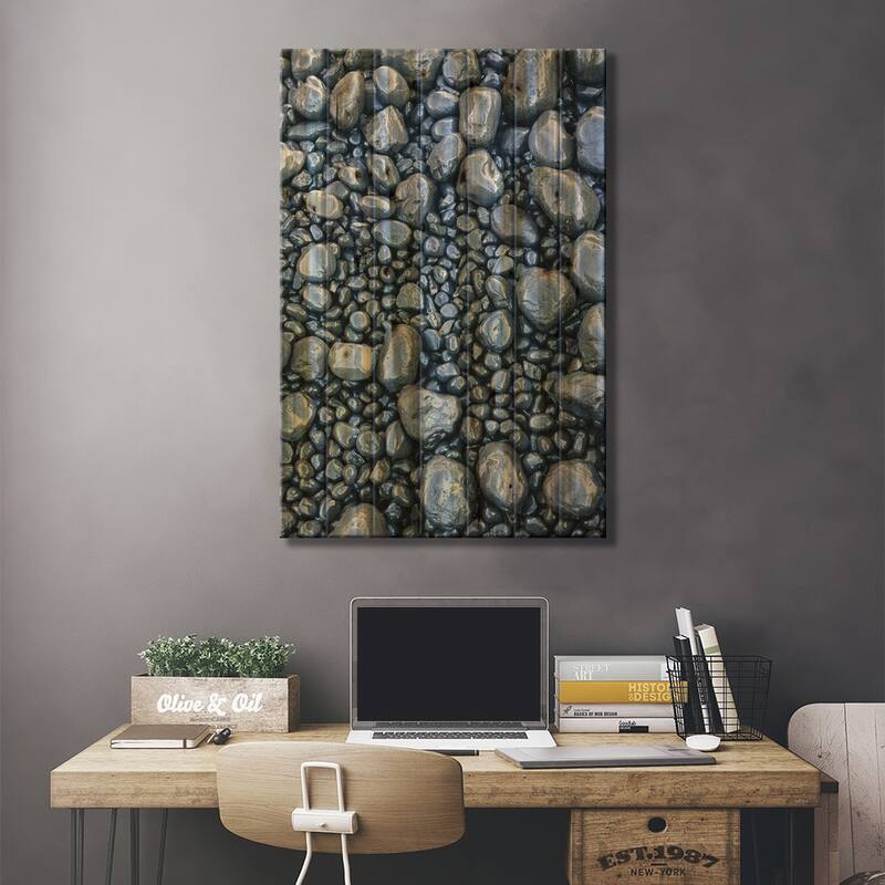 Close-up of beach rocks, Oregon II Print On Wood by Stuart Westmorland - Multi-Color