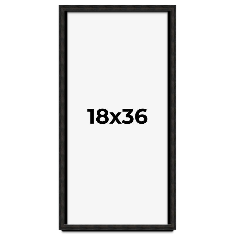 18x36 Shadow Box Black Rustic Barnwood Display Frame | 1.125 Inch