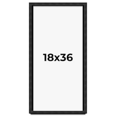 18x36 Shadow Box Black Rustic Barnwood Display Frame | 1.125 Inch