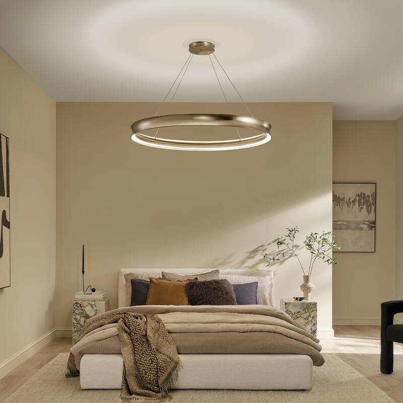 Larousse 49.5 Inch LED Chandelier in Champagne Bronze