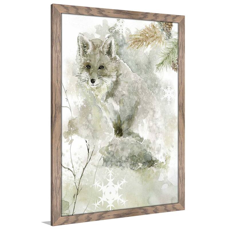 "Winter Lodge Fox" by Carol Robinson Print on Acrylic