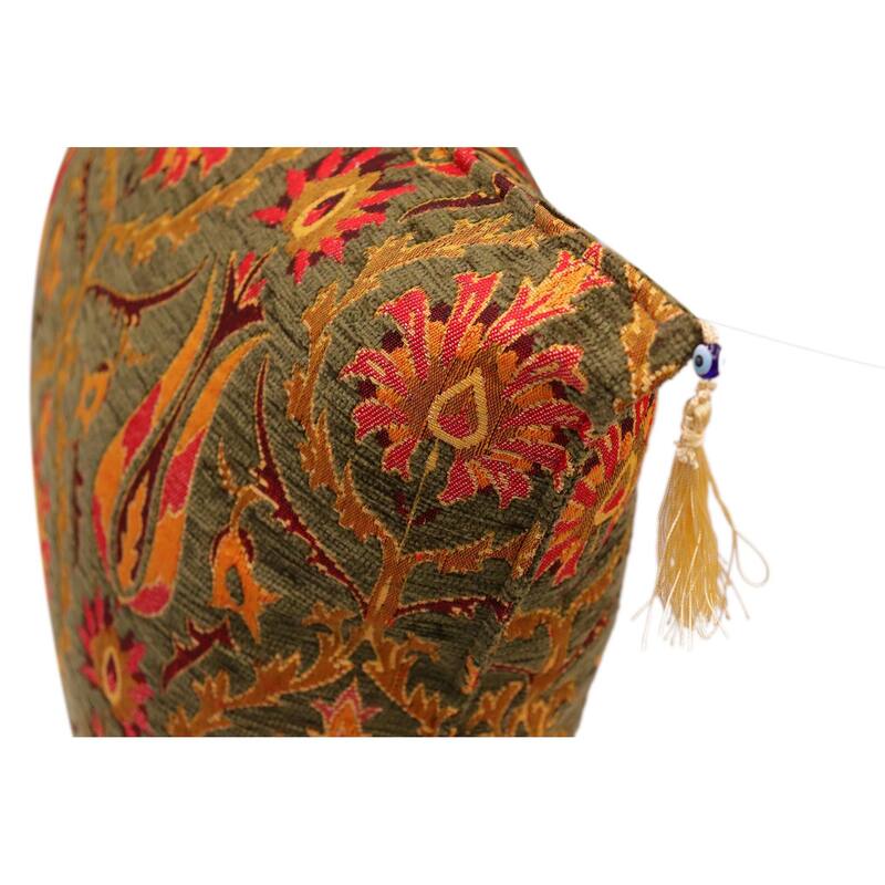 Suzani Tulip Chenille Turkish Decorative Pillow