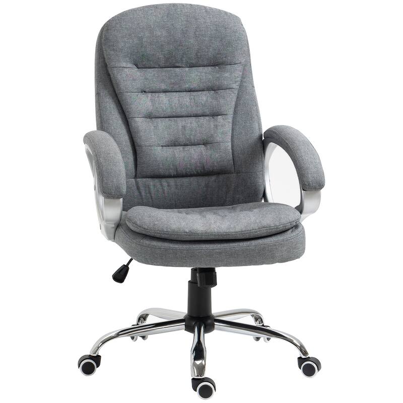 Upholstered High Back Office Chair with Adjustable Height