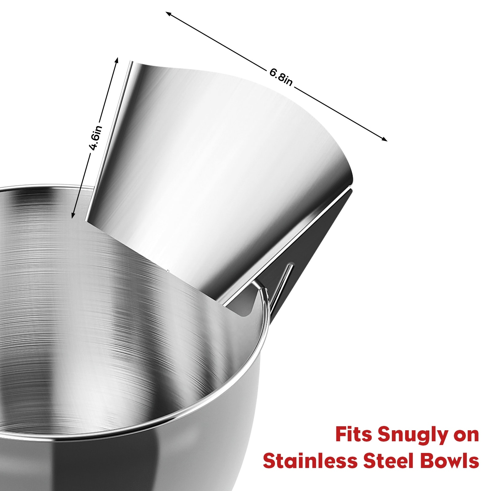 Stainless Steel Pouring Chute Attachment for KitchenAid Stand Mixer  Stainless Steel Mixing Bowl - Bed Bath & Beyond - 39495747