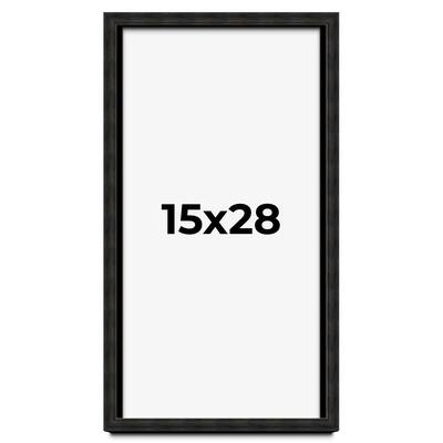 15x28 Shadow Box Black Rustic Barnwood Display Frame | 1.125 Inch