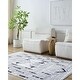preview thumbnail 1 of 3, Livabliss Bohemian & Eclectic Lavable Tribal Washable Area Rug White/ Black - 2' x 2'11"