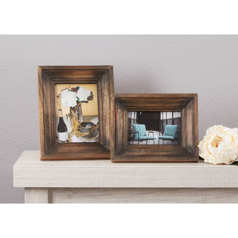 Wood Picture Frame With Distressed Design