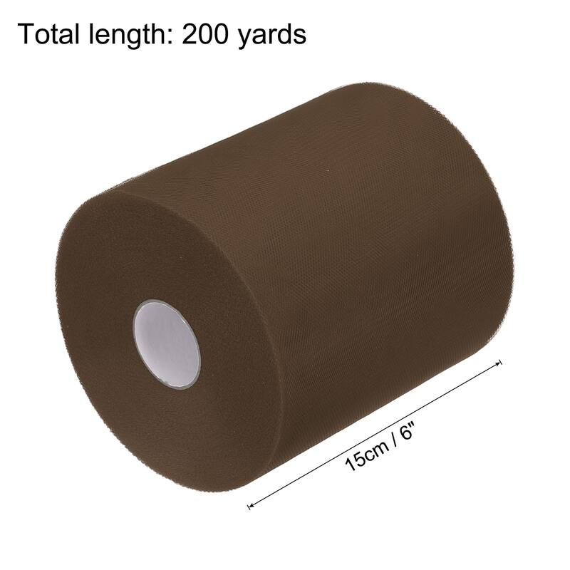 Tulle Rolls Fabric Spools 6" for Decoration Wrapping Wedding DIY Craft