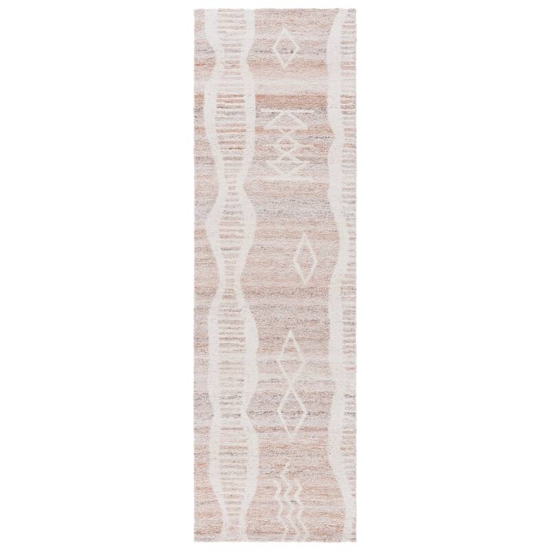 SAFAVIEH Handmade Sahara Ciarra Modern & Contemporary Rug - 2'3" x 8' Runner - Natural/Ivory