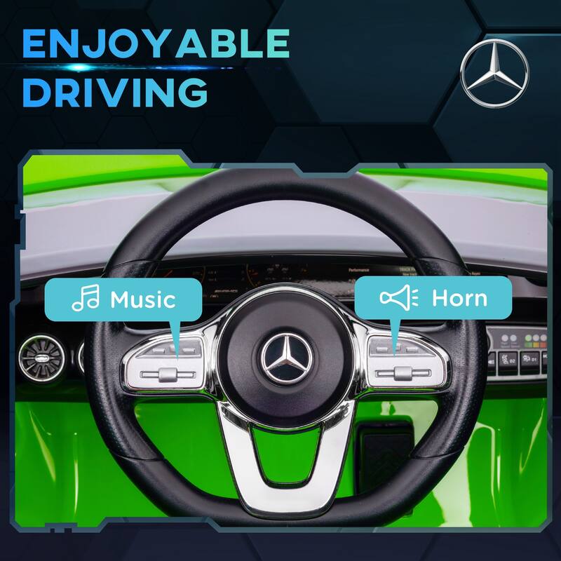 Licensed Mercedes-AMG CLA 45 Kids Electric Ride-On Car with Remote Control, LED Lights & Suspension