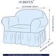 preview thumbnail 4 of 40, Subrtex 1 Piece Armchair Slipcover Seersucker Skirt Stretch Spandex Furniture Protector