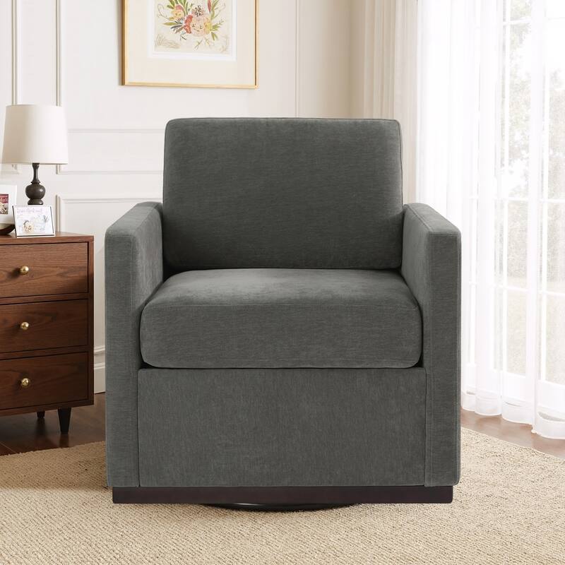 Modern Upholstered Swivel Accent Arm Chair