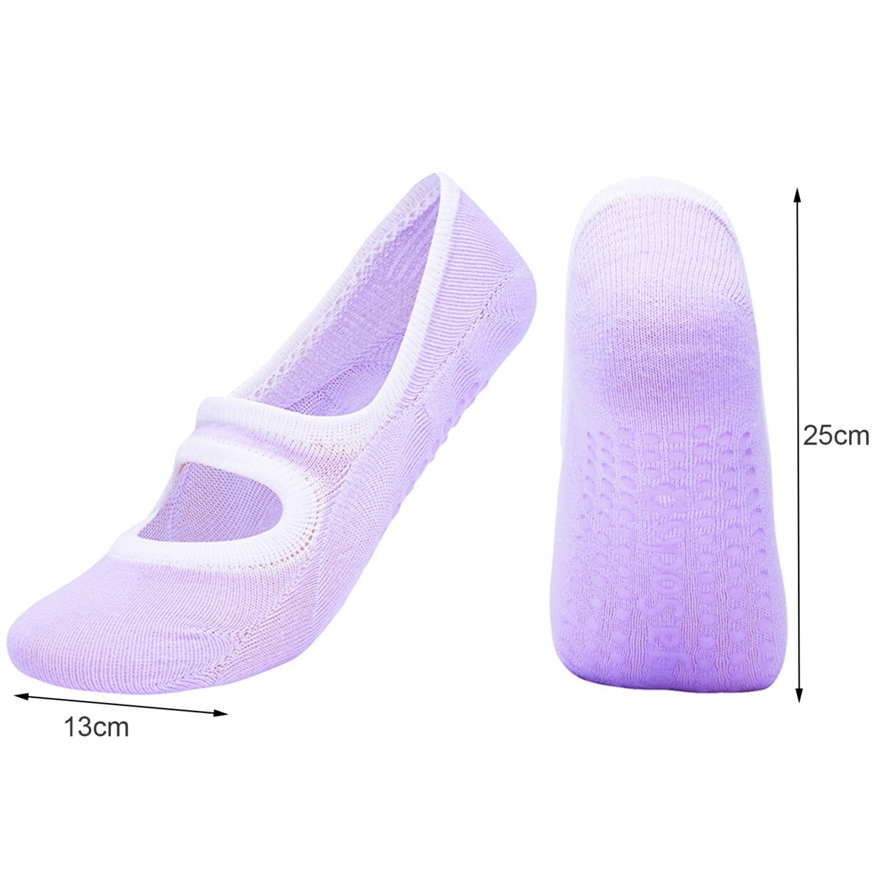 1 Pair Yoga Socks Anti-Friction Breathable Cotton Non-Slip Grips Ballet  Socks For Women - Bed Bath & Beyond - 35418886