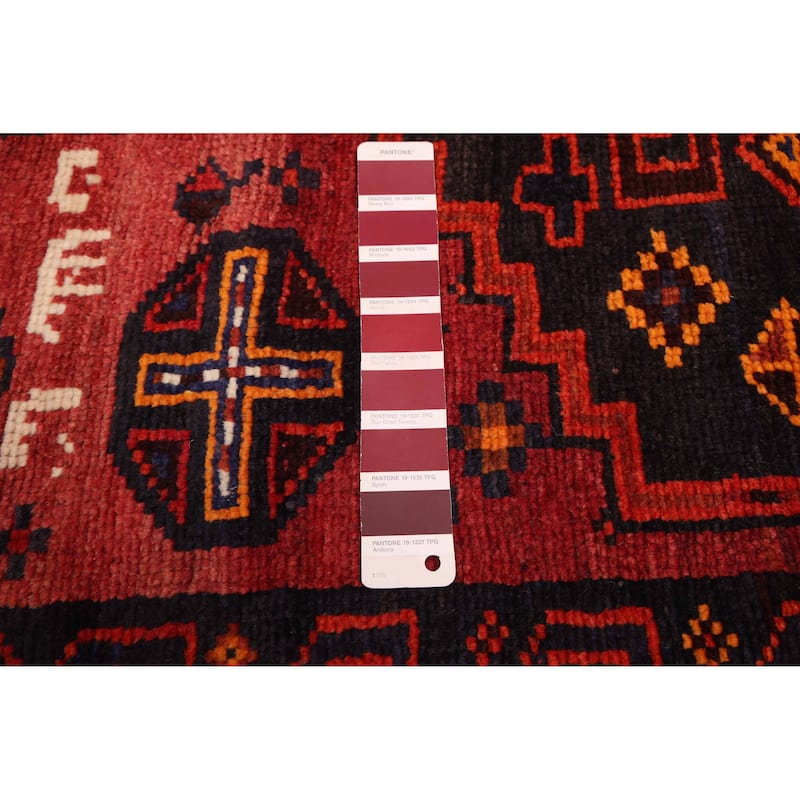 ECARPETGALLERY Hand-knotted Melis Vintage Red Wool Rug - 5'0 x 6'11