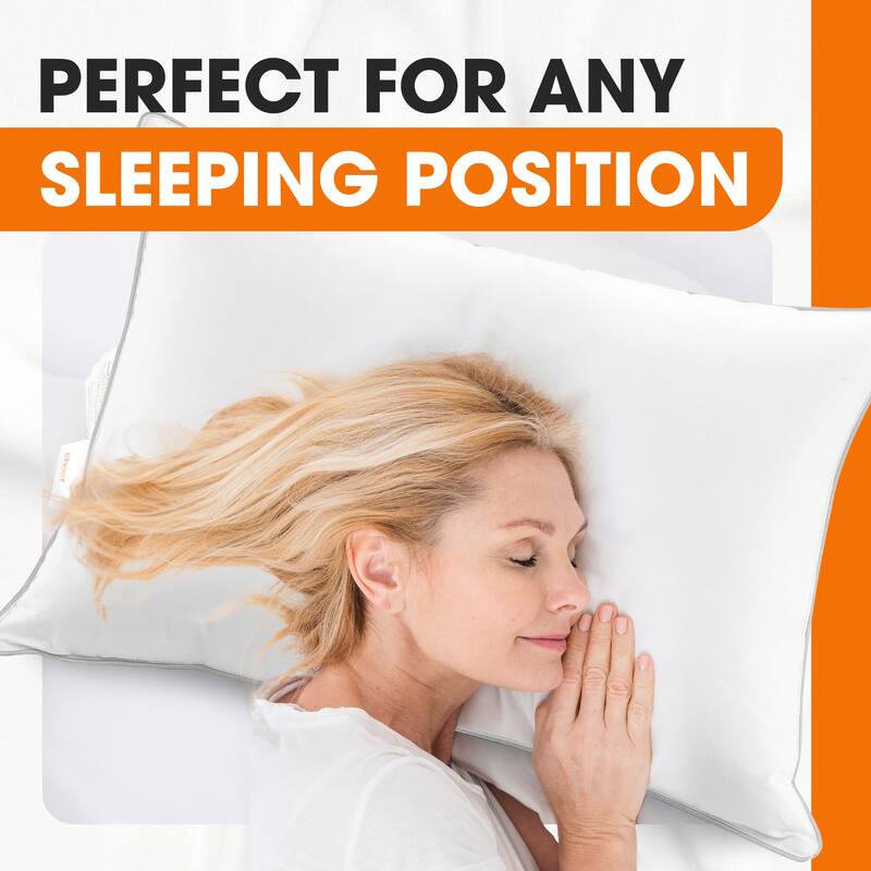 Cheer Collection Down Alternative Pillows (Set of 2 or 4) - White