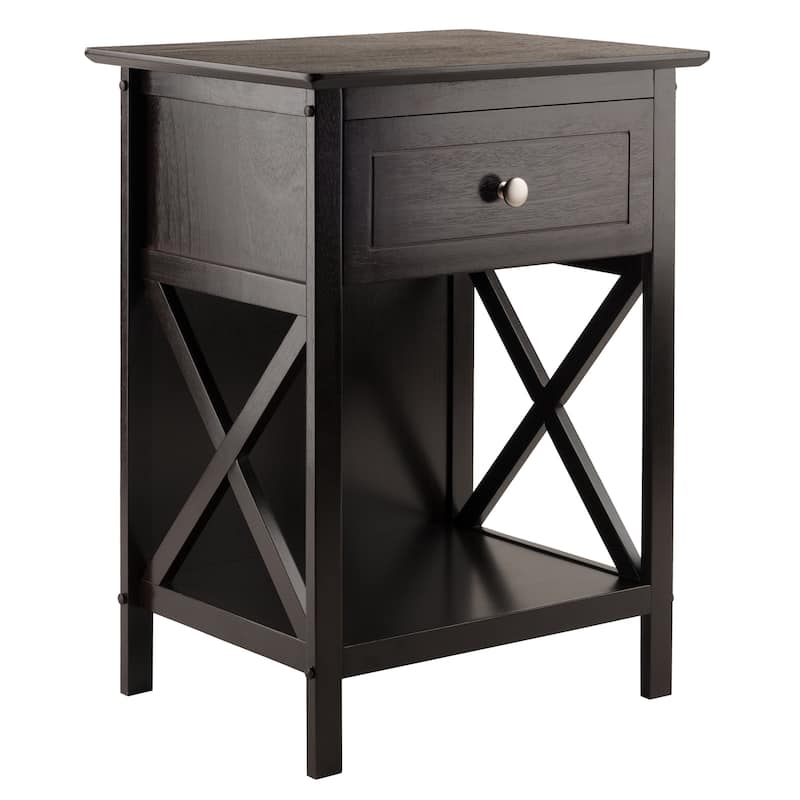 Xylia Accent Table, Nightstand, Coffee - 18.9"W x 14.9"D x 25"H