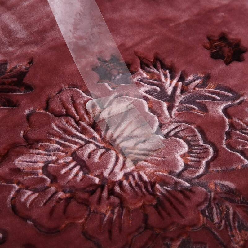 Reversible 10.5 Pounds Plush Fleece Blankets, 2 PLY A&B Design 87" x 95" Bed Blankets for Winter
