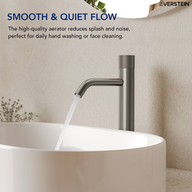 Modern Single Hole Bathroom Faucet,Deck Mount Sink Faucet