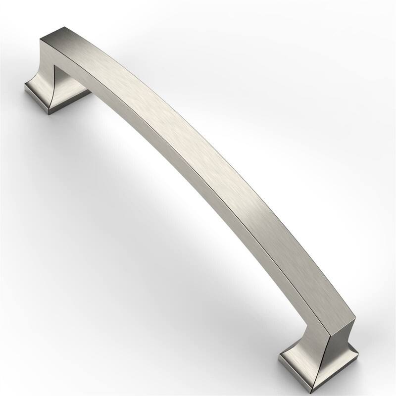 10 Pack 5 Inch Drawer Pulls - 5"L x 1"W - Brushed Satin Nickel