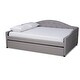preview thumbnail 18 of 18, Becker Modern and Contemporary Transitional Daybed with Trundle Grey - Full