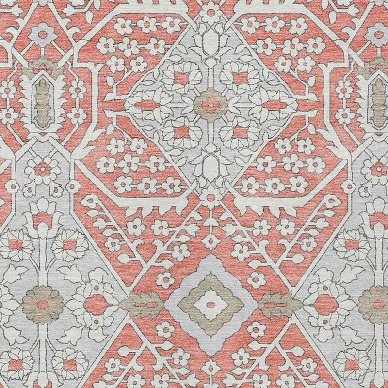HomeRoots Floral Transitional Rectangle Outdoor Rug