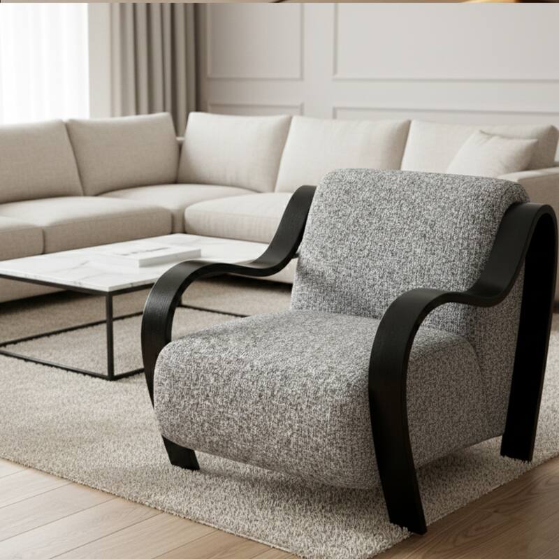 Aria Home Curva Luxe Accent Chair Stylish and comfortable Modern Seating