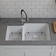 preview thumbnail 2 of 10, Lexicon Platinum Quartz 40/60 Double Bowl Kitchen Sink