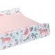 preview thumbnail 2 of 3, Lambs & Ivy Enchanted Safari Animals Pink/White Jungle Changing Pad Cover