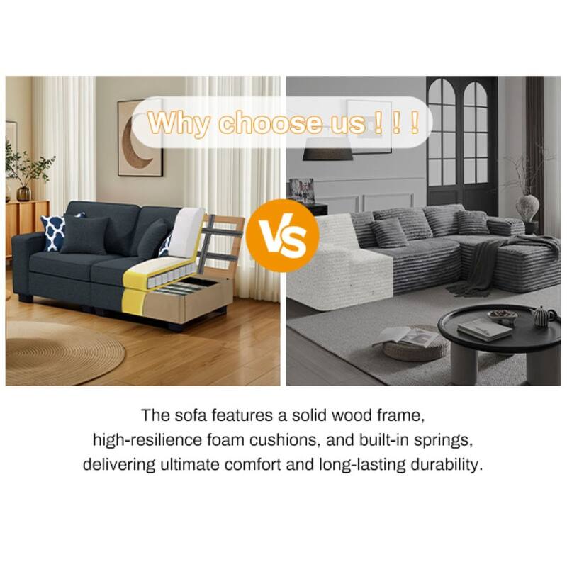 8PCS Modular Flexible Combination Sectional